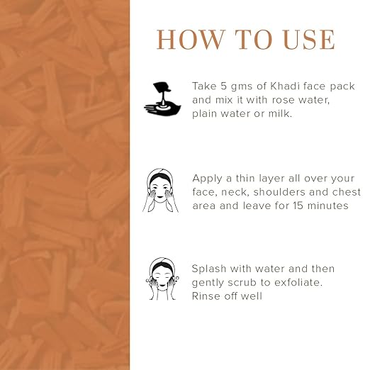 KHADI NATURAL Sandalwood Herbal Face Pack - Image 3
