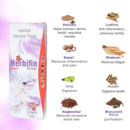 𝐇𝐞𝐫𝐛𝐢𝐟𝐢𝐧 Uterine Ayurvedic Tonic for Women - Image 2