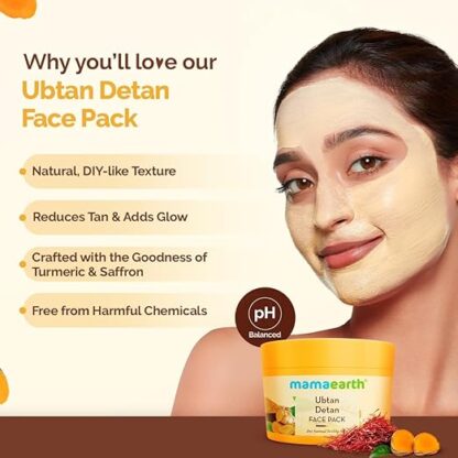 Mamaearth Ubtan Detan Face Pack - Image 3