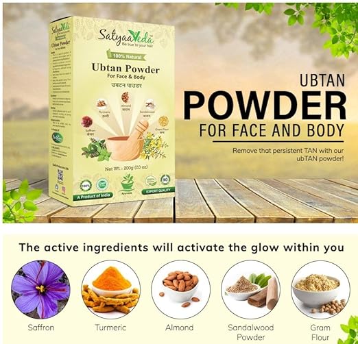 SatyaaVeda Ubtan Ayurvedic Face Pack Powder - Image 5