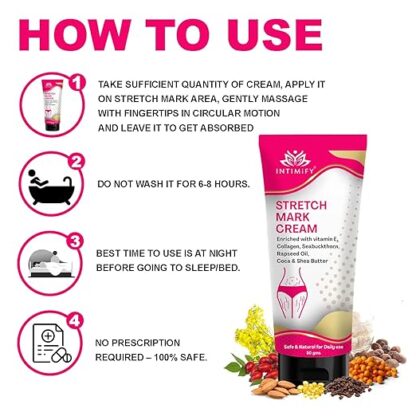 INTIMIFY Stretch Mark Removal Cream For Women - Image 5