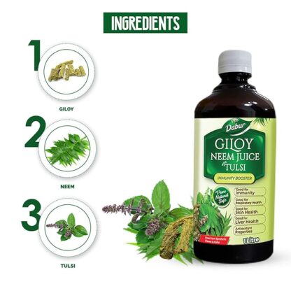 Dabur Giloy Neem Tulsi Juice - Image 3