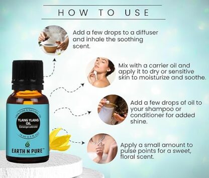 Earth N Pure Ylang Ylang Essential Oil - Image 2