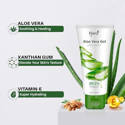 Kisra 99.5% Pure & Organic Aloe Vera Gel - Image 5