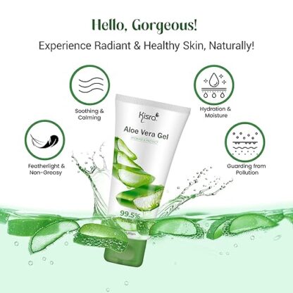 Kisra 99.5% Pure & Organic Aloe Vera Gel - Image 3
