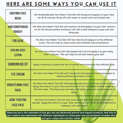 HerbtoniQ Aloe Vera Gel with Neem - Image 3