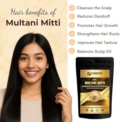 Veddantis 100% Pure Multani Mitti Powder - Image 6