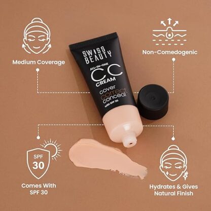 Swiss Beauty All-In-One Lightweight CC Cream with SPF - Image 3