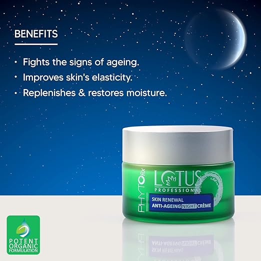 Lotus Professional PhytoRx Skin Renewal Anti Ageing Night Face Cream - Image 4