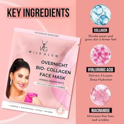WILDGLOW Korean Glass Skin Bio-Collagen Overnight Face Mask - Image 5