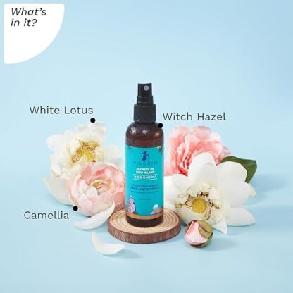 Pilgrim Korean Beauty White Lotus Refreshing Face Mist - Image 3