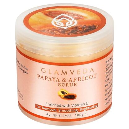 GLAMVEDA Papaya & Apricot Face Scrub Enriched with Vitamin C
