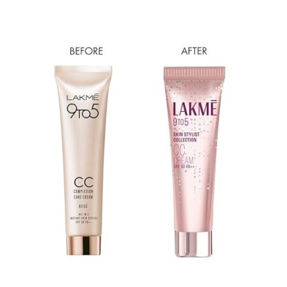 Lakme 9 to 5 CC Cream, 01 - Beige, Light Face Makeup - Image 3
