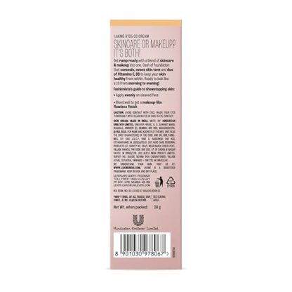 Lakme 9 to 5 CC Cream, 01 - Beige, Light Face Makeup - Image 2