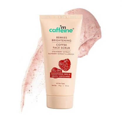 Mcaffeine Berries Brightening Coffee Face Scrub For Glowing Skin