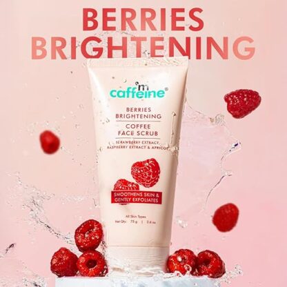 Mcaffeine Berries Brightening Coffee Face Scrub For Glowing Skin - Image 5