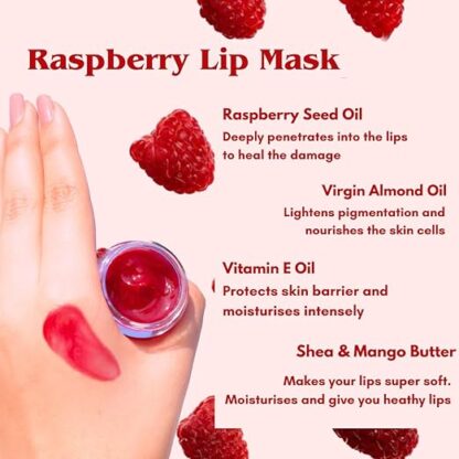M & U Raspberry Lip Scrub and Lip Mask - Image 4